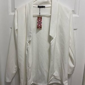 Petite Notch Detail Oversized Boyfriend Blazer